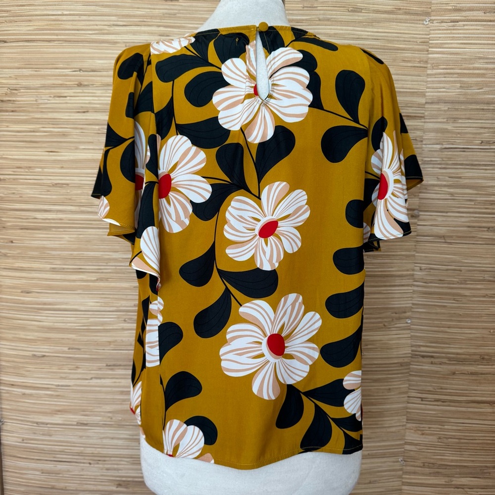 Anthropologie Eva Franco Ikebana Floral Blouse - Picture 11 of 15